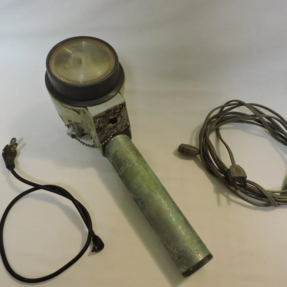 Anitque! HONEYWELL Strobe Flash w/cords .. Potatoe masher